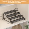 LUHENPING 4 Tier Spice Rack Organizer for Cabinet - Black