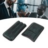 Artificial Leather Cigar Case Portable Lightweight Waterproof 3 Fingers Humidor