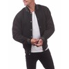 Pro Club Men's Varsity Fleece Baseball Jacket, Black/Black, X-Large