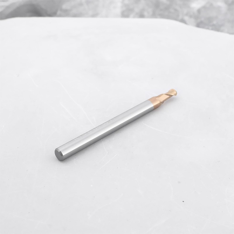 Briny River 2Pcs 3mm Ball Nose End Mill AlTiN Coated