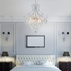 WUZUPS Crystal Chandelier 10-Light Pendant Ceiling Light Modern Lighting Fixture
