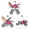 Bebamour Baby Doll Stroller Convertible Pram Stroller with Removable Travel