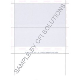 8-1/2" x 11" Z Fold Multi-Purpose Blue Screen on Face, Blockout Back (Box of 2000)