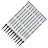 Schmidt 5888 Safety Ceramic Rollerball Metal Refill - Black, Blue