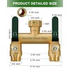 Hose Splitter 2 Way Heavy Duty, Full Flow Garden Hose
