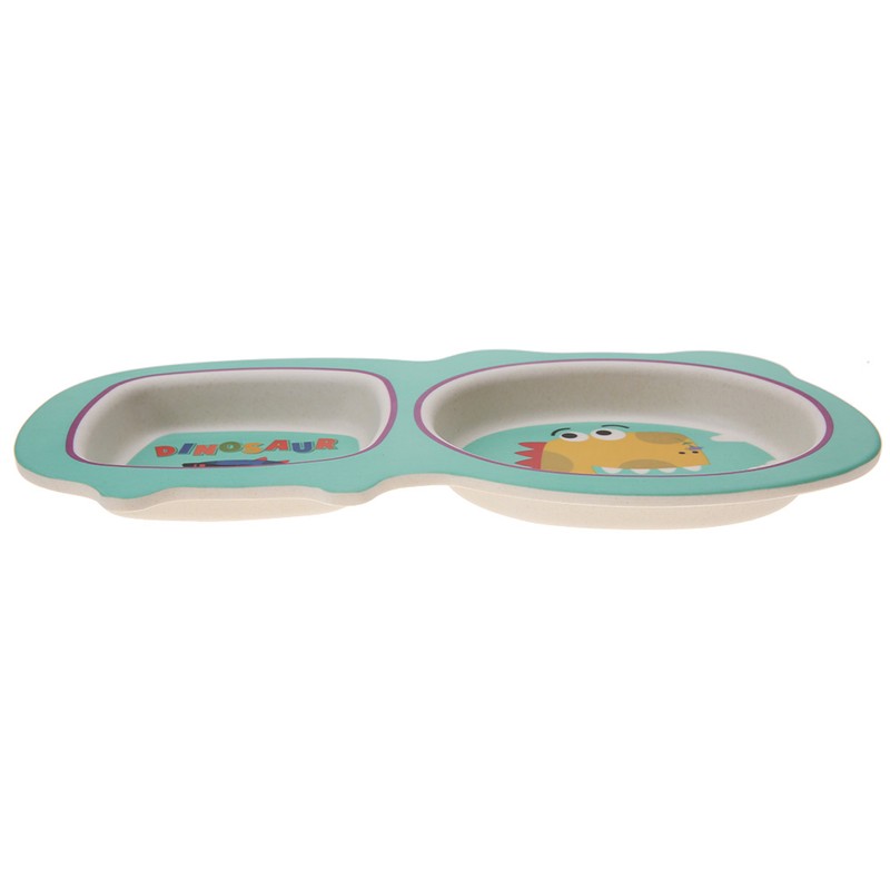 5 pcs set Eco friendly Bamboo Fiber Cartoon Children Tableware
