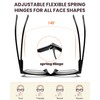 Hubeye 3 Pack Oprah Style Oversized Reading Glasses for Women
