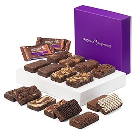 Fairytale Brownies Sprite 16 Individually Wrapped Gourmet Chocolate Food Gift Basket - 3 Inch x 1.5 Inch Snack-Size Brownies - 16 Pieces - Item SF216