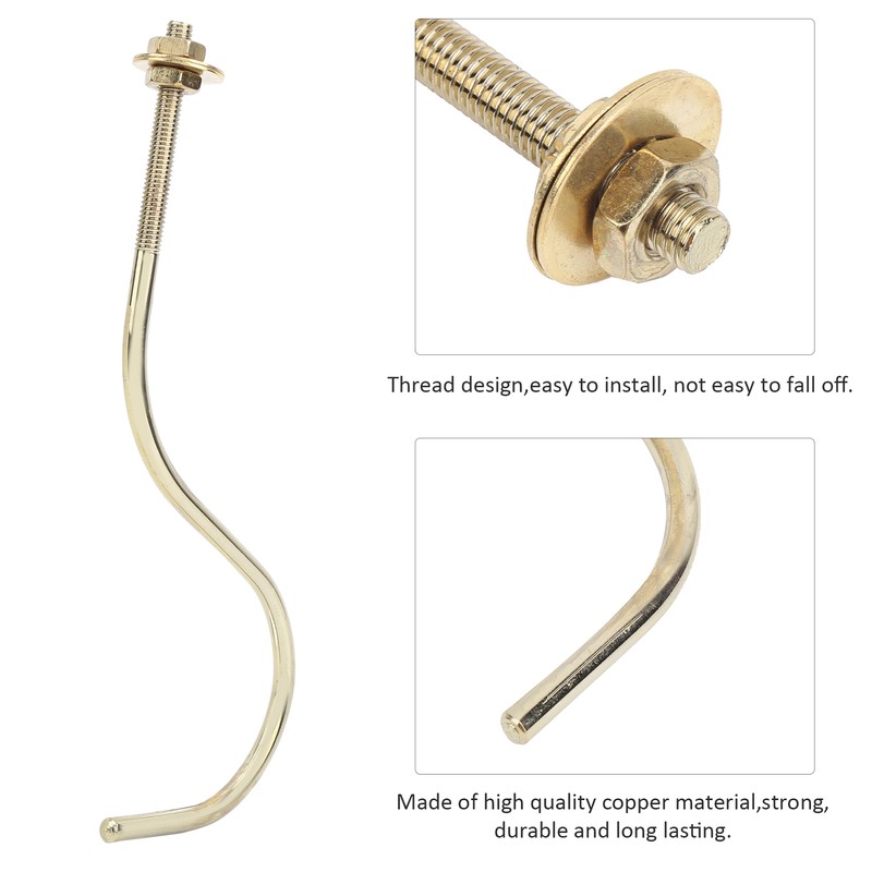 2 Set 4pcs Copper Billiards Snooker Pool Table Edge Hook