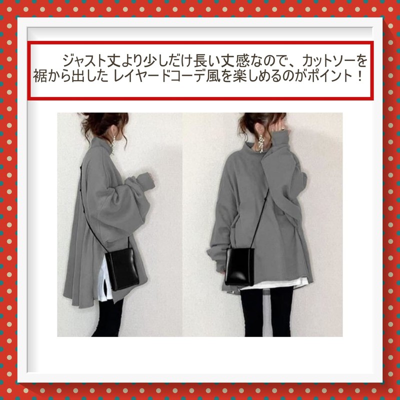 1/2 Plus Women's Sweatshirt, Tunic, High Neck, Collar, Pastel, Layered