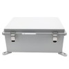AIRTAK Watertight Electrical Junction Box with Mounting Plate, Clear Hinged