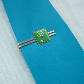 GRAPHICS & MORE I'm on a Roll Sushi Funny Humor Square Tie Bar Clip Clasp Tack- Silver or Gold