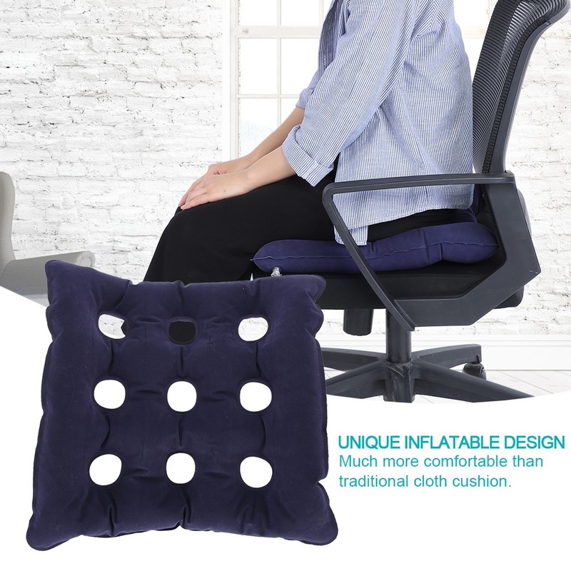 Portable Thick Inflatable Seat Cushion Comfortable Chair Cushion for Elderly