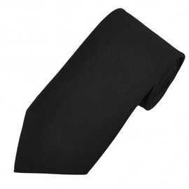 CB4 Accessories Plain Black Skinny Necktie For Men