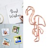 100pcs Flamingo Paper Clip Cute Animal Shape File Note Page