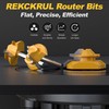 REKCKRUL Professional 3 PCS 45 Degree Lock Miter Router Bit