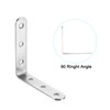 PATIKIL Stainless Steel Corner Braces 4.92 x 2.95 Inch,4 Pieces