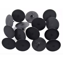 Online Auto Supply Ford Hood Insulation Pad Retainer Clips- Fits 1/4" Hole- 1-3/4" Dia- 15pcs- #098