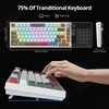 Guffercty kred 75% Percent Mechanical Keyboard with Knob, Gasket Mouted