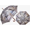Meerkat Umbrella with Wooden Handle, Automatic Umbrella, Stick Umbrella, beige