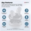SENTRY OSE Wireless Stem Earbuds, Active Noise Canceling, -20 dB