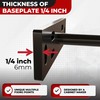 Set of 4 Floating Shelf Brackets Heavy Duty (1/4 inch