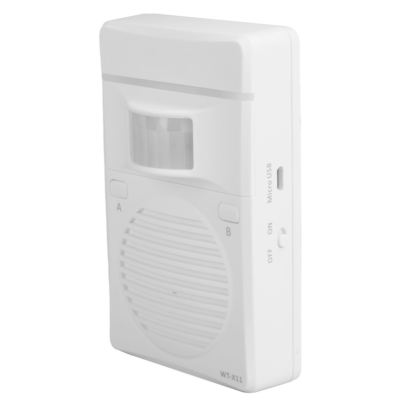 WT‑X11 Rechargeable Sensor Detector Voice Reminder Doorbell Sound Speaker 110‑240V