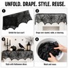 Black Lace Spider Web Mantel Scarf for Halloween – 18
