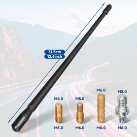 Bingfu Universal Vehicle Roof Mount Antenna 12.4 inch