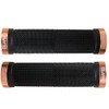 Clarks Vice Lock-On Handlebar Grip Black with Orange Anodised End