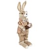 Northlight Rustic Boy Rabbit Easter Figure with Book - 16.25"