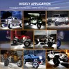 Honalia Pure White Rock Lights for Trucks 12 Pods, 6000K