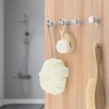 Funngy Coat Hooks, Black, 6 Pieces Stainless Steel Hooks, Bathroom