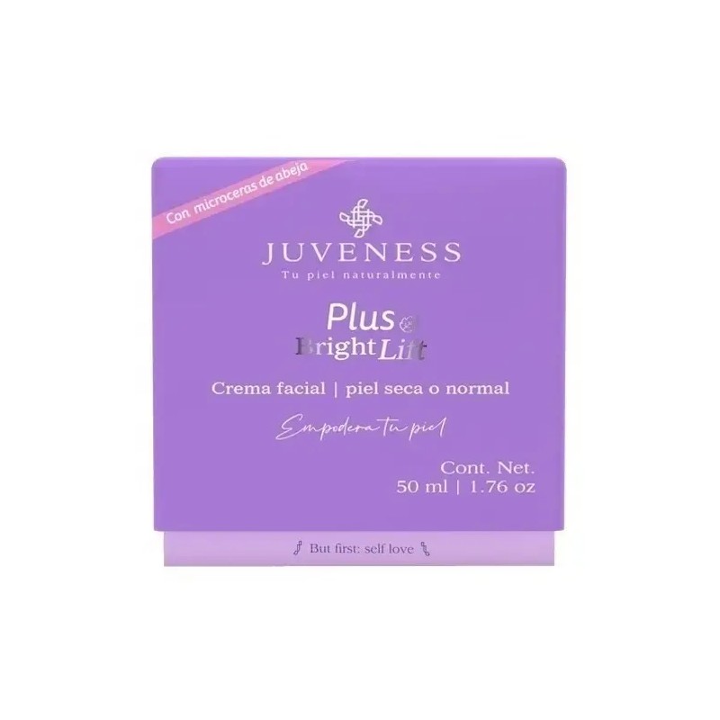 Crema Hidratante Facial Juveness Bright Lift Con Ácido Hialurónico 50ml