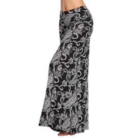 Urban CoCo Women's Stylish Spandex Comfy Fold-Over Flare Long Maxi Skirt (XL, 5)