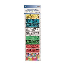 Glorex 6 1630 182 Sequins Mix, 24 g, Assorted Designs, Shapes and Colours, Ideal for Crafts, Decorating and Sewing on Textiles