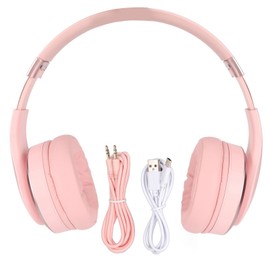 BH618 Wireless Bluetooth Headphones HIFI Stereo Bass Professional Gaming Headsets for Games Sports Travel Home OfficePink