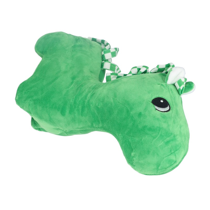 Plush Green Horse Toy Portable Mini Soft Comfortable Cute Fun