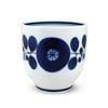 Hakusan Toki Yunomi Blue Bloom, Small, Approx. φ3.0 x 3.0