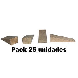 Wooden Wedges Solid Beech Pack of 25