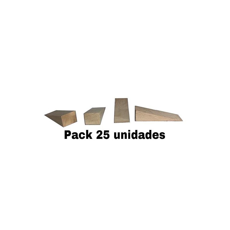 Wooden Wedges Solid Beech Pack of 25
