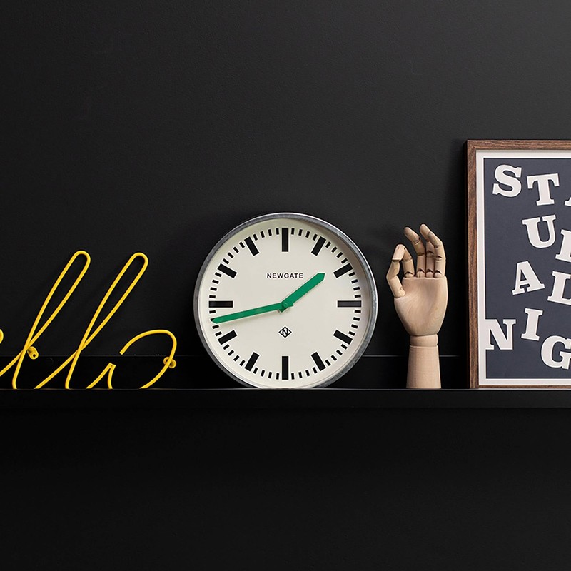 NEWGATE® Luggage Wall Clock | Modern Retro Metal Station Clock