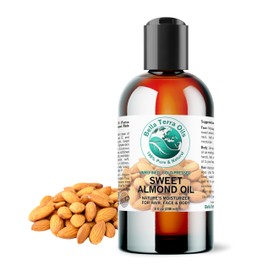 Sweet Almond Oil 8 oz 100 Pure Cold-pressed Unrefined Organic - Bella Terra Oils                                                                      