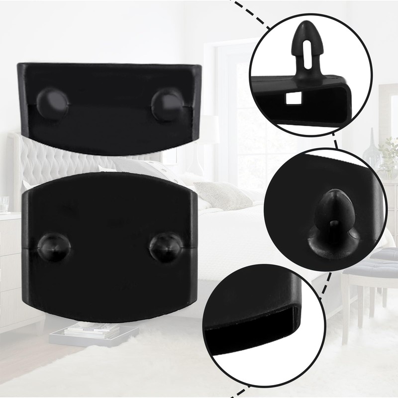 72 Pcs Bed Slat Caps, Plastic Side and Center Bed