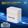 Rechargeable 4AA & 4AAA Batteries Ni-MH with 8-Slot Smart Charger