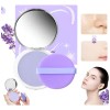 Base Maquillaje Polvo Compacto Matte Con Espejo Lavanda