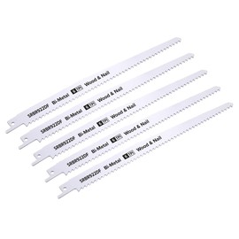 Sealey SRBR922DF 230mm 6tpi Reciprocating Saw Blade Wood & Nail - Pack of 5