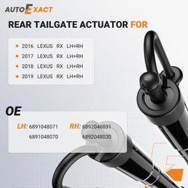 Autoexact Electric Rear Tailgate Power Lift Support Shock strut, Rear Hatch Struts, liftgate Struts Fit for Lexus RX 2016-2019, Left&Right, 1 Pair, 2Pcs Replaces OE# 6892048031, 6891048071
