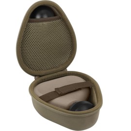 Aenllosi for Theragun Mini 3.0/Mini 2.0 Handheld Electric Massage Gun Hard Case,Replace Head & USB Charging Cable Organizer (Case Only,Oat)