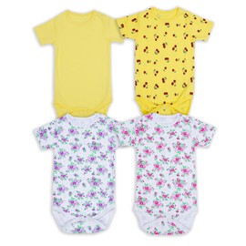 NIYS Unisex Bodysuits Shortsleeved Comfortable Soft 100% Cotton Vests for 0 to 24 Months Baby Boys and Girls (Colour 10, 18-24M)